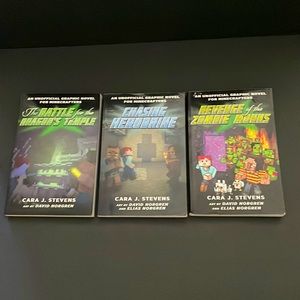 Set of three Unofficial Graphic novels for Minecrafters